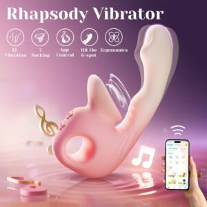Rhapsody Mobile Application Controlled Sucking Vibrator